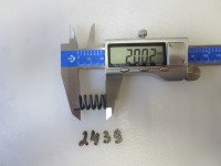 Пружина сжатия 2х11,7х20х3/5 Сталь 70 Хим.Окс.Прм. С шлифовкой торцов