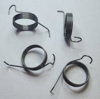 Пружина кручения 0,71х14,7х4,2/14х4,5 Нержавейка AISI усы 10/9