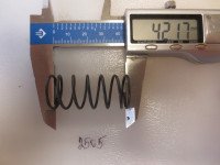 Пружина сжатия 1,4х19,5х42х5/7 Сталь 70 Без покрытия С шлифовкой торцов