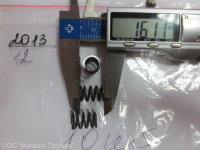 Пружина сжатия 1,4х10,5х15х3/5 Сталь 70 Без покрытия С шлифовкой торцов