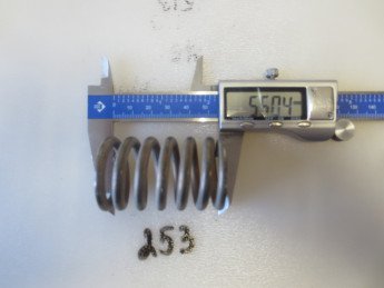 Пружина сжатия 5,01х35,5х55х5/7 Нержавейка Без покрытия С шлифовкой торцов