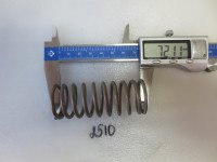 Пружина сжатия 3,01х29,5х72х8/10 Нержавейка Без покрытия С шлифовкой торцов