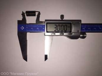 Пружина растяжения 1х9х15,4/30х15/17 Сталь 70 Без покрытия