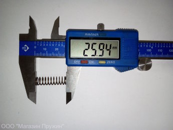 Пружина сжатия 0,7х7х26х10,5/12,5 Сталь 70 Без покрытия Без шлифовки торцов