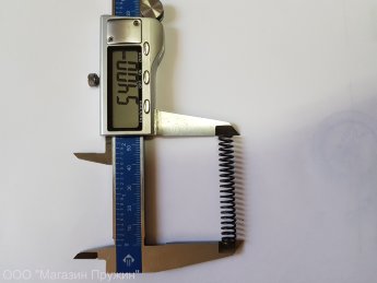 Пружина сжатия 1х7,8х54х20/21,5 Сталь 70 Без покрытия С шлифовкой торцов
