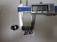 Пружина сжатия 1,5х12,4х20х5/6 Сталь 70 Без покрытия С шлифовкой торцов