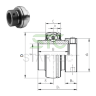 Подшипник Шариковый радиальный однорядный HC210-32 STC