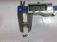 Пружина сжатия 1,6х10х11,7х3,5/5 Сталь 70 Цинк 15 хром С шлифовкой торцов