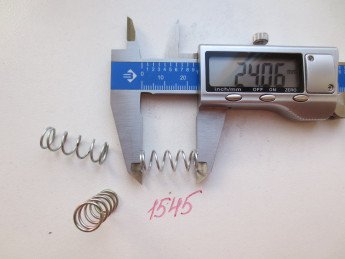 Пружина сжатия 1х9,8х24х4/6 Сталь 70 Цинк С шлифовкой торцов
