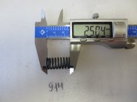 Пружина сжатия 1,6х13х25х7/9 Сталь 70 Хим.Окс.Прм. С шлифовкой торцов