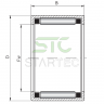 Подшипник Игольчатый радиальный однорядный SCE1412 STC
