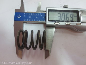 Пружина сжатия 2,5х24х30х3/5 Нержавейка Без покрытия С шлифовкой торцов